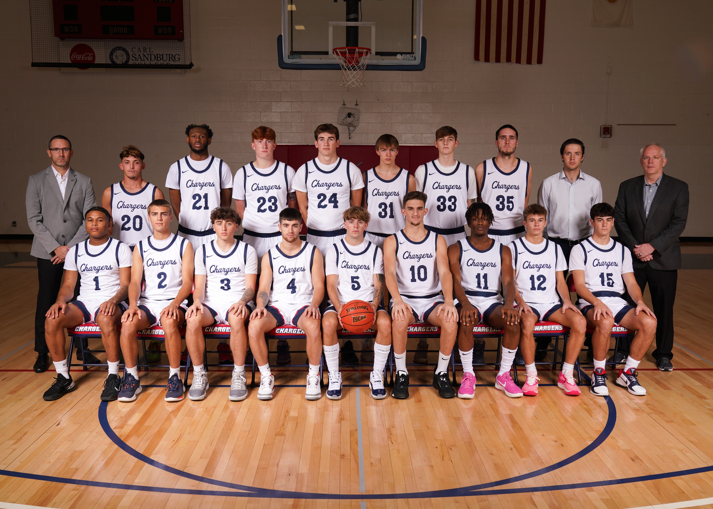2023-24 Sandburg men's basketball team