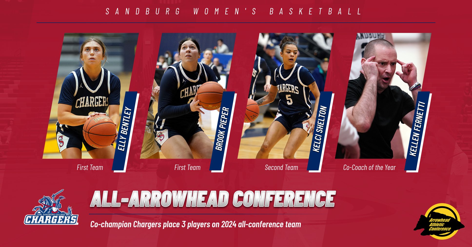 Conference Champion Chargers Put 3 on All-Arrowhead Team
