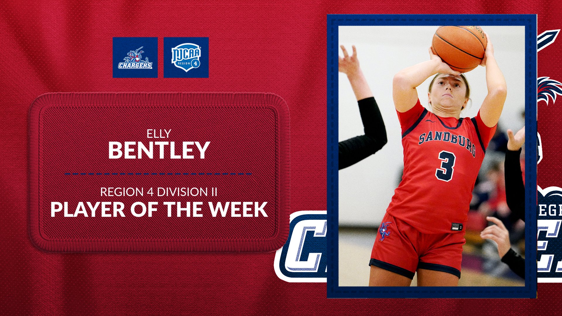 Bentley Earns Region 4 Player of the Week for 2nd Time This Season